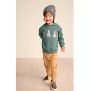 Little Co. by Lauren Conrad Hoodie Pine Trees Christmas Holiday Sweatshirt 4T